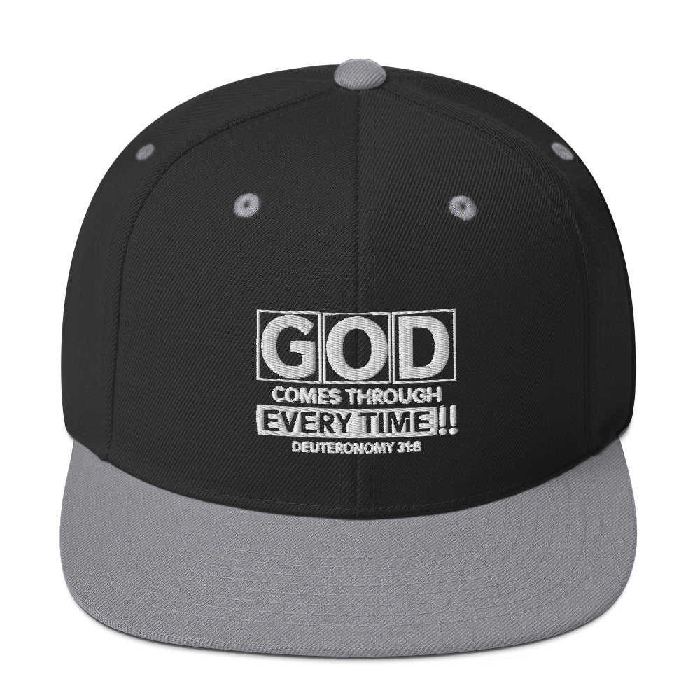 God Comes Through Every Time Hat Various Colors