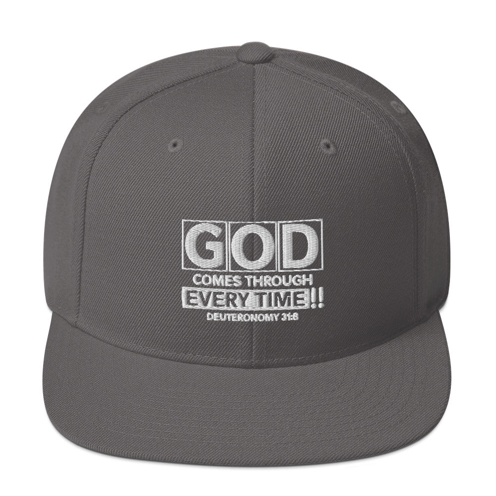 God Comes Through Every Time Hat Various Colors