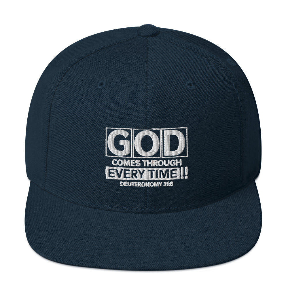 God Comes Through Every Time Hat Various Colors