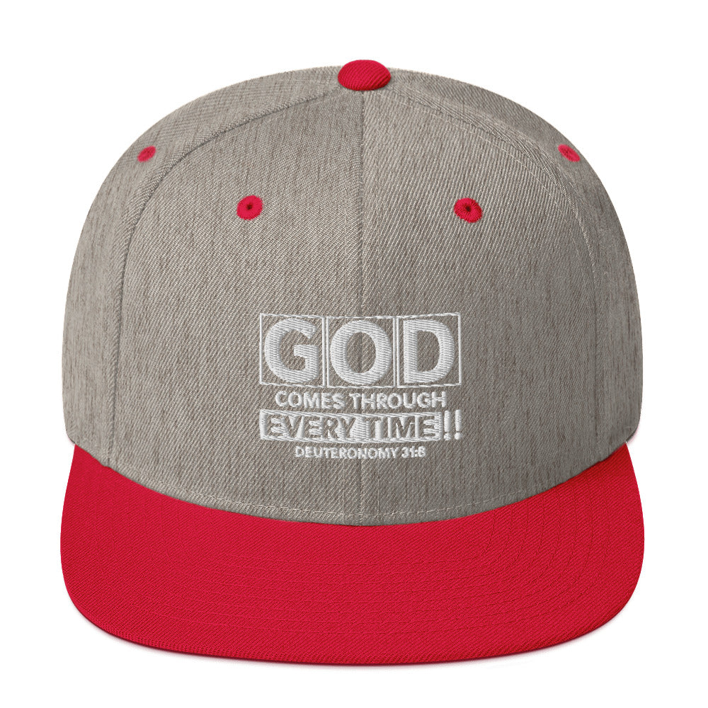 God Comes Through Every Time Hat Various Colors