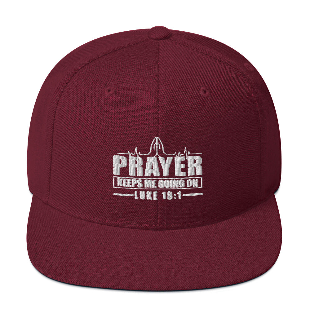 Prayer Keeps Me Going On Hat Various Colors