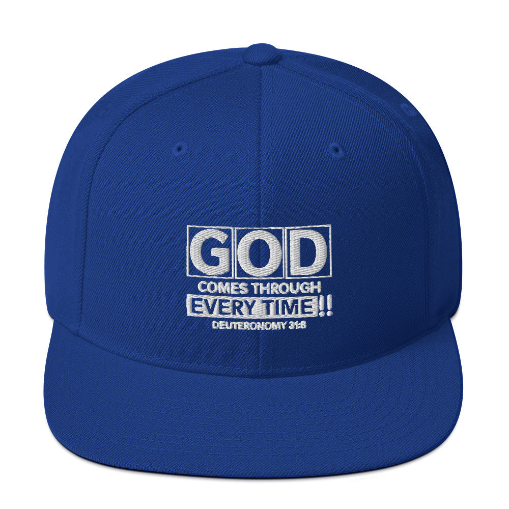 God Comes Through Every Time Hat Various Colors