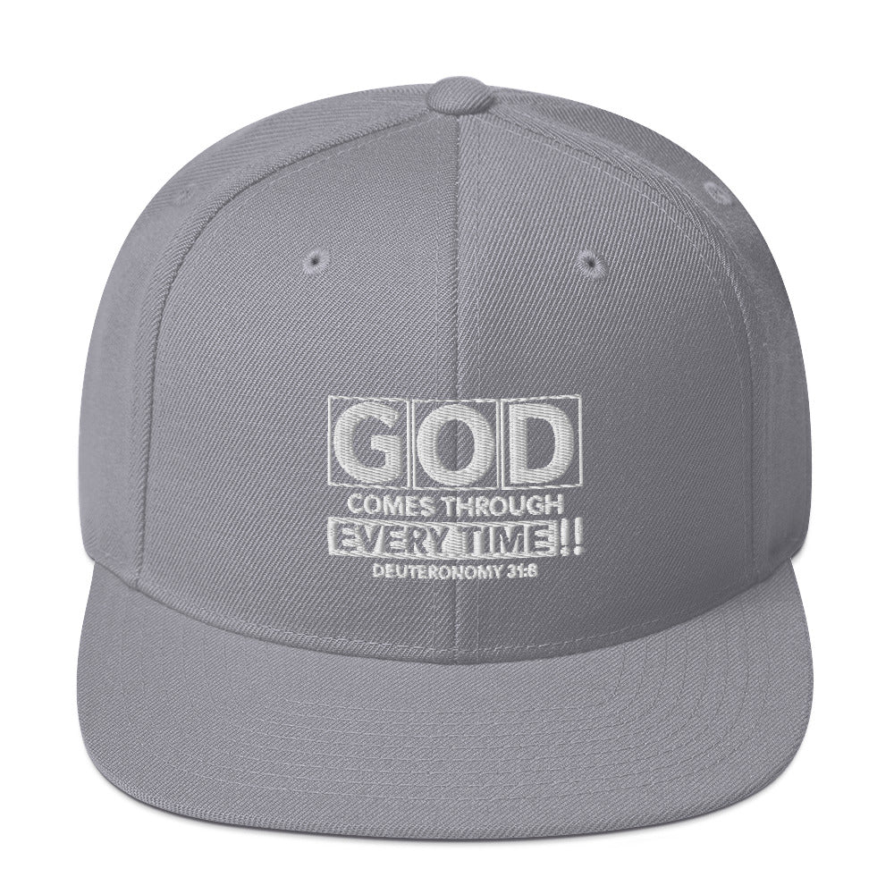 God Comes Through Every Time Hat Various Colors