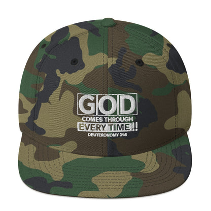 God Comes Through Every Time Hat Various Colors
