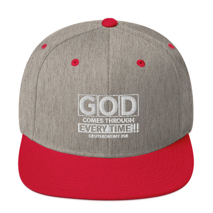 God Comes Through Every Time Hat Various Colors
