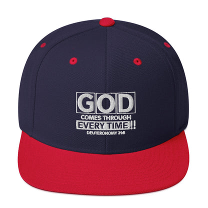 God Comes Through Every Time Hat Various Colors