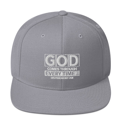 God Comes Through Every Time Hat Various Colors