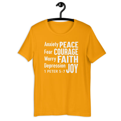Anxiety to Peace T-Shirt Various Colors