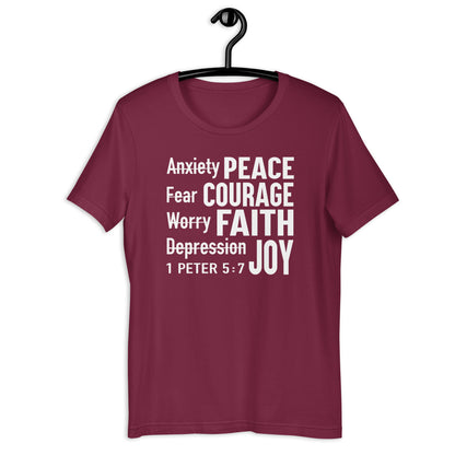 Anxiety to Peace T-Shirt Various Colors