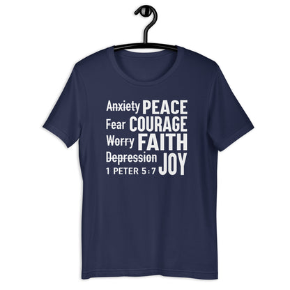 Anxiety to Peace T-Shirt Various Colors
