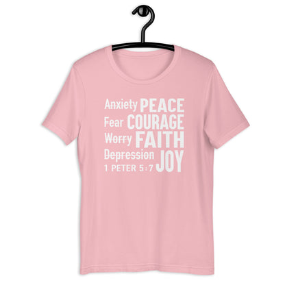 Anxiety to Peace T-Shirt Various Colors